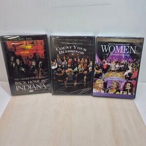Gaither Gospel Series 3 DVD Lot Back Home in Indiana Count Your Blessings Women